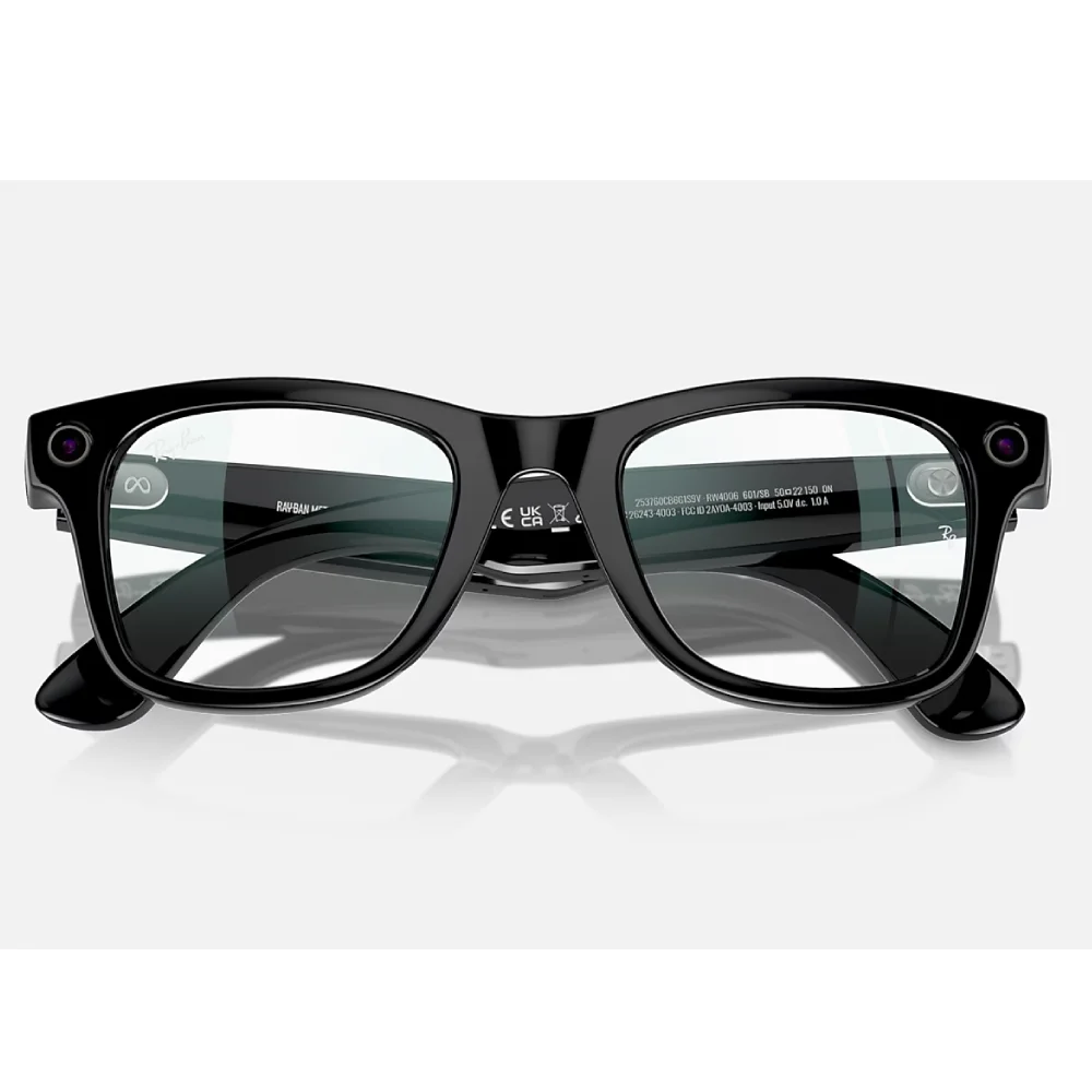 Ray-Ban-way-farer-glasses-shinyblack-clear-8